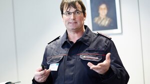 Ralf Wieseke, Feuerwehr Lahr, war bei der Entwicklung des Topclean M beteiligt